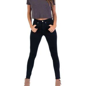 Revtown Black High-Rise Stretch Decade Denim Skinny Jeans Size 30
